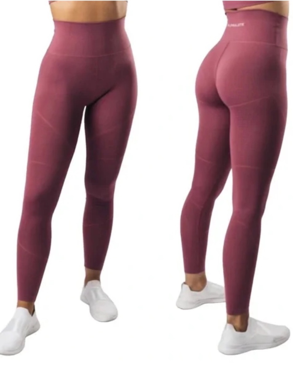 ALPHALETE OG Revival Seamless Workout Leggings - Mauve Pink